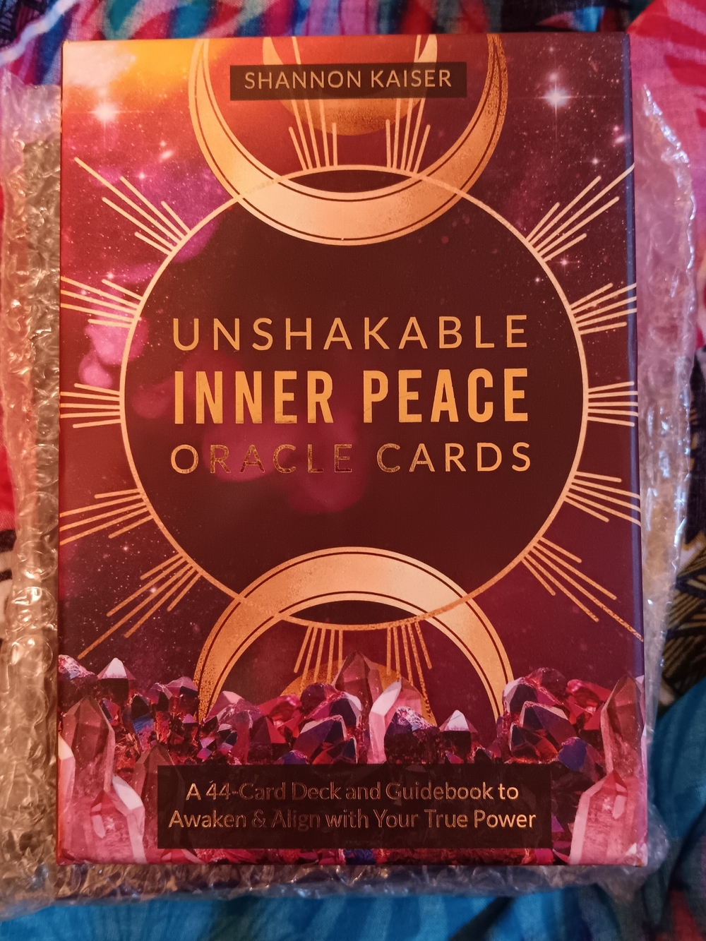 Unshakable Inner Peace Oracle Cards - Purple & Gold Box - Picture 2 of 5
